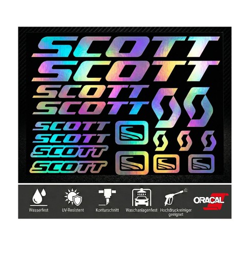 Scott premium aufkleber - aufkleber, set