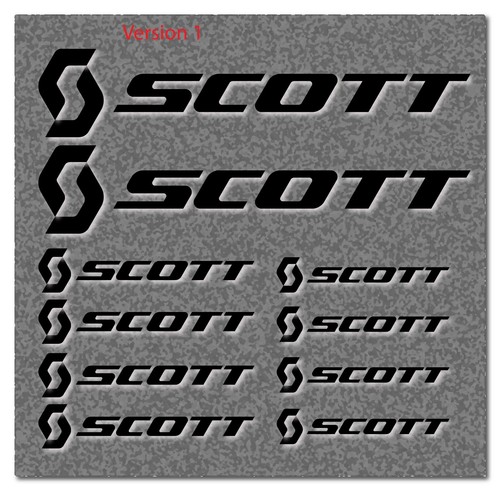Scott aufkleber set tlg - scott, 10