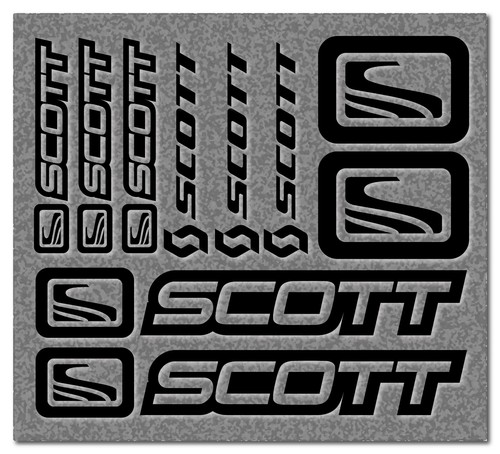 Scott aufkleber set 10tlg - scott,