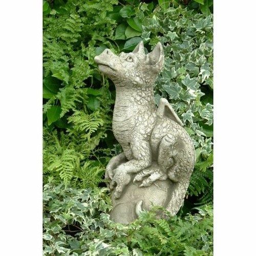 Gartenfigur snap drache - gartenfigur, drache,