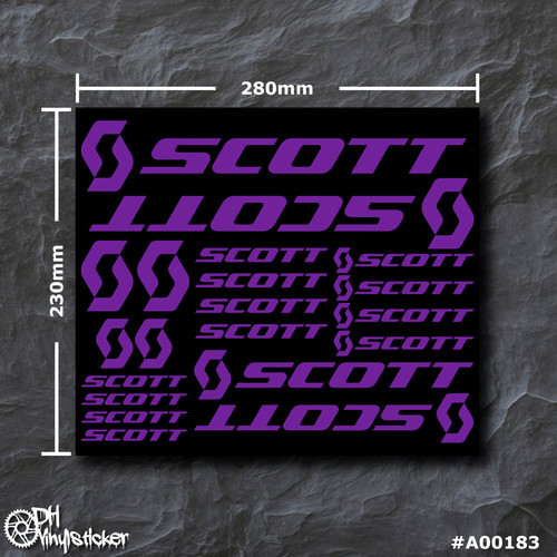Scott sticker lila - scott, |