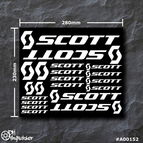 Scott sticker weiß - scott, |