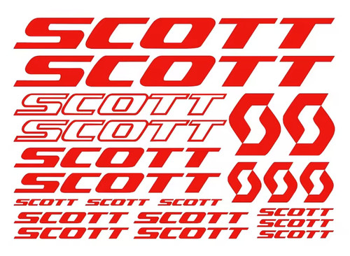 Scott sticker aufkleberset - scott,